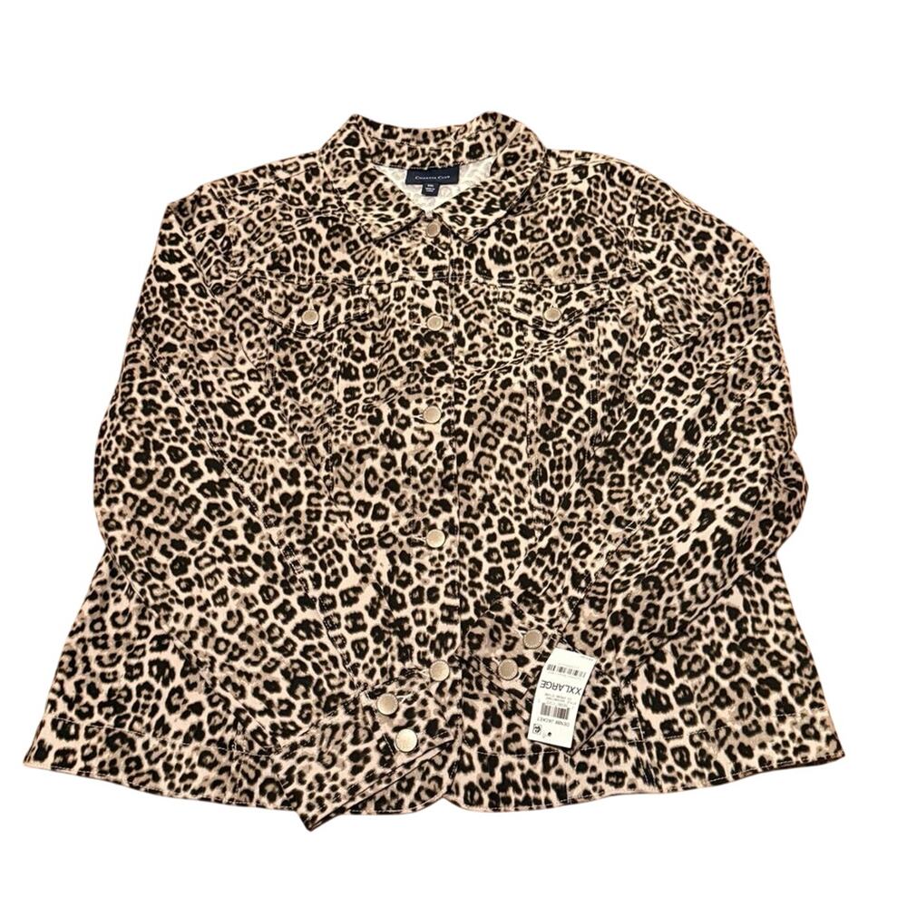 NWT Charter club XXL cheetah jacket - Picture 3 of 3